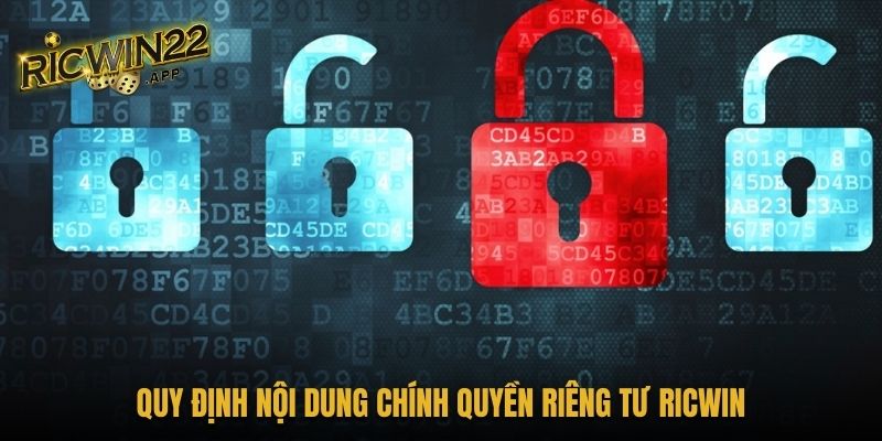 Quy định nội dung chính quyền riêng tư Ricwin