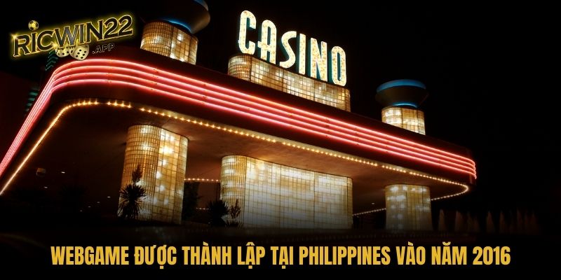 Webgame được thành lập tại Philippines vào năm 2016