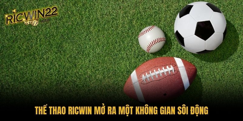 Thể thao Ricwin mở ra một không gian sôi động