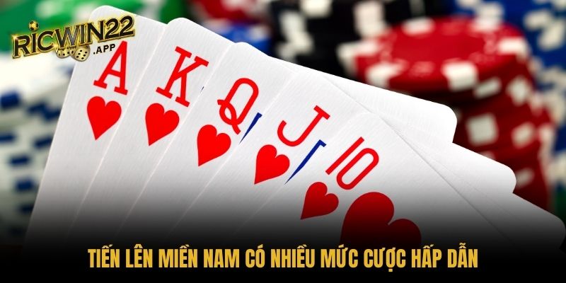 Tiến Lên Miền Nam có nhiều mức cược hấp dẫn